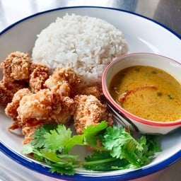 ข้าวไก่กรอบ - เขียวหวาน