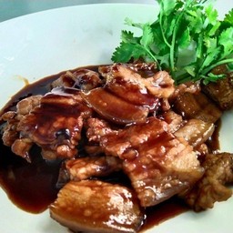 หมูหวาน -ราดข้าว