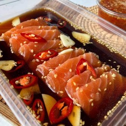 แซลม่อนดอง ซอสเกาหลี