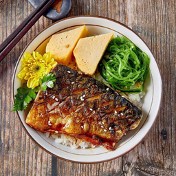 Saba Teri Don ข้าวหน้าปลาซาบะย่างซอสเทริหวาน