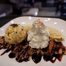 ครอฟเฟิลวานิลลา+กล้วย