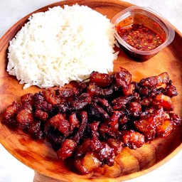 ข้าวเนื้อแดดเดียวติดมัน