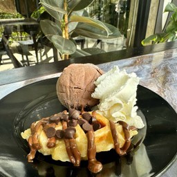 มินิครอฟเฟิลช็อคโกแลตไอติม