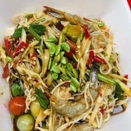 ตำชั่วกุ้งสด+น้ำปู๋