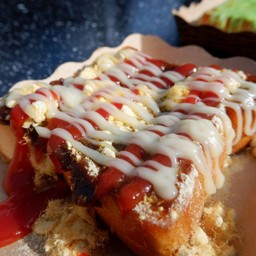 ปังโทสต์ไก่หยอง+มายองเนส