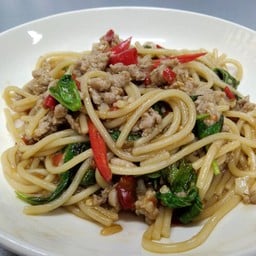 สปาเก็ตตี้-กระเพราหมูสับ