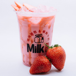 Strawberry fresh milk