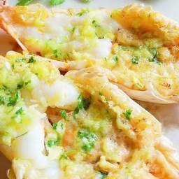 เมนูใหม่แนะนำ กุ้งย่างเนยกระเทียม ครึ่งกิโลกรัม