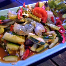 ตำแตงกุ้งสด