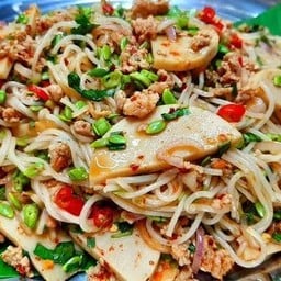 ยำขนมจีนหมูยอ+หมูสับ