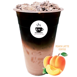 กาแฟ พีช ลาเต้ เย็น - ICED PEACH LATTE COFFEE