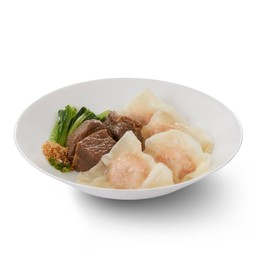 เกี๊ยวกุ้งน้ำ+เนี้อเปื่อยฮ่องกง