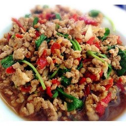 ผัดกระเพรา เป็นกับ