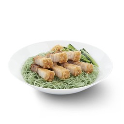 บะหมี่หยกหมูกรอบ