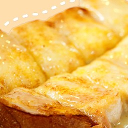 ขนมปังหัวกะโหลกปิ้ง เนยนมน้ำตาล 2แผ่น