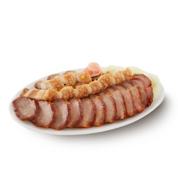 หมูแดง+หมูกรอบจานเล็ก
