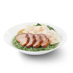 บะหมี่หยกเกี๊ยว+หมูแดง