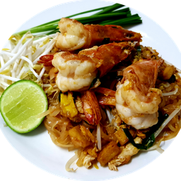 ผัดไทยกุ้งสด