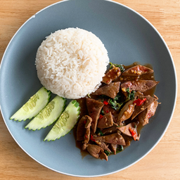 โคตรกะเพราตับหมู