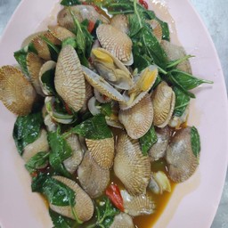 หอยลายผัดเต้าเจี๊ยว