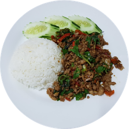 ข้าวกะเพราหมูสับ