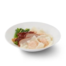 เกี๊ยวกุ้งน้ำ+เป็ดย่าง