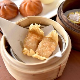 ฟองเต้าหูไส้กุ้งทอด