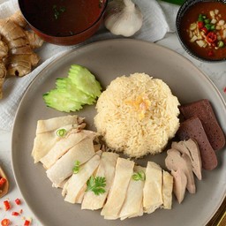 ข้าวมันไก่ เอิร์ทกะโอ๊คข้าวมันไก่ (เซเว่น บ้านหีบ)