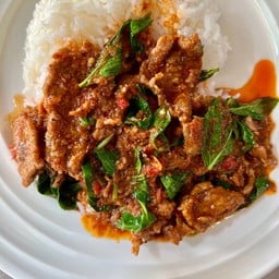 ข้าวหน้าแพนงเนื้อชิ้น