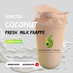 มะพร้าวเผานมสดปั่น