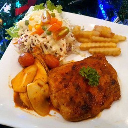 สเต็กหมูหม่าล่า
