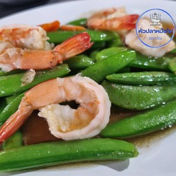 ผัดถั่วลันเตาหวาน