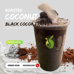 โกโก้ น้ำมะพร้าวเผาปั่นนมสด