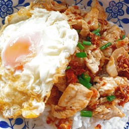 ข้าวไก่กระเทียม