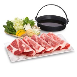 เซตสุกี้ยากี้เนื้อวากิวญี่ปุ่นA4นำเข้า+สันคอ