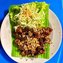 ทอดกระเทียมราดข้าว