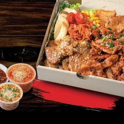 169ย่างให้-ชุดอิ่มพอดี4รสชาติ  หมูกระทะ รวมทั้ง 4 รสชาติ