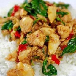 ข้าวราดกระเพราไก่