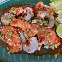 เหลาม่อนกุ้งสด (ปลาร้า)