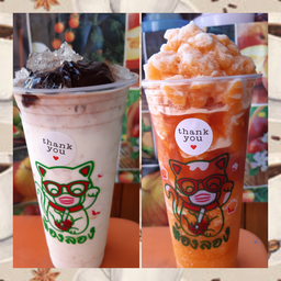 ชาเย็นปั่น+นมสดโกโก้นมเหนียว