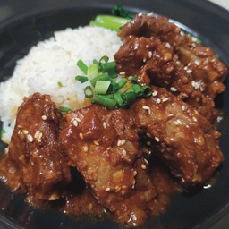 ข้าวหมูอบซอส