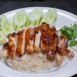 ข้าวมันไก่ย่าง