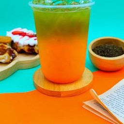 ชาเขียวส้มสด