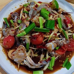 ตำปูม้า+กุ้งสด