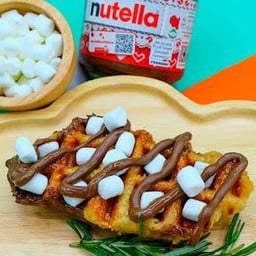 ครอฟเฟิลมาชแมลโล่วราดซอสนูเทลล่า