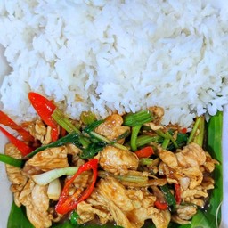 ไก่ผัดน้ำมันหอย