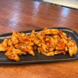 [กับข้าว] สันในไก่ทอดราดซอสเกาหลี