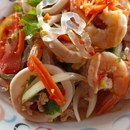 ยำทะเล (กุ้ง+หมึก)