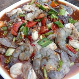เหลากุ้งสด+หอยนางรม