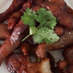 หมูแดดเดียวไซส์จุใจ + โจ๊กธรรมดา 2 ชุด ฟรีไข่ลวก 2 ฟอง